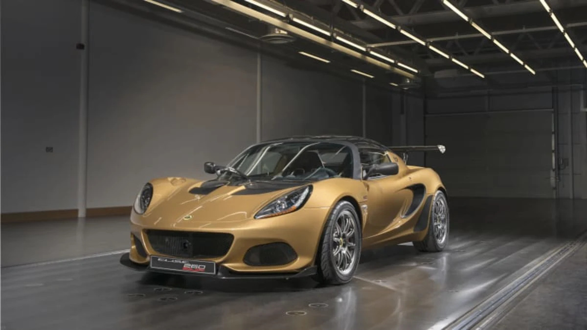 Lotus Elise Cup 260 celebrates the automaker's 70th anniversary